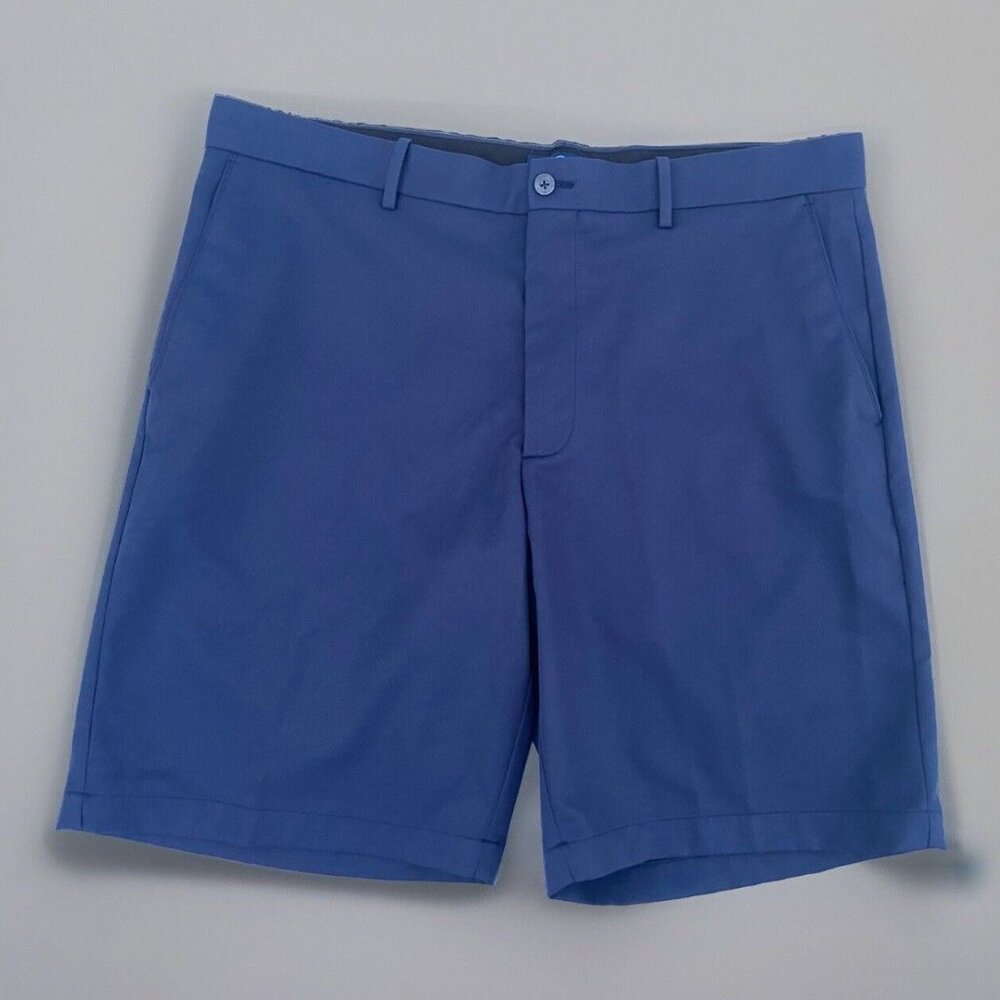 Jack Nicklaus Golf Shorts Mens 38 Blue Dri Fit Polyester Stretch Short Casual